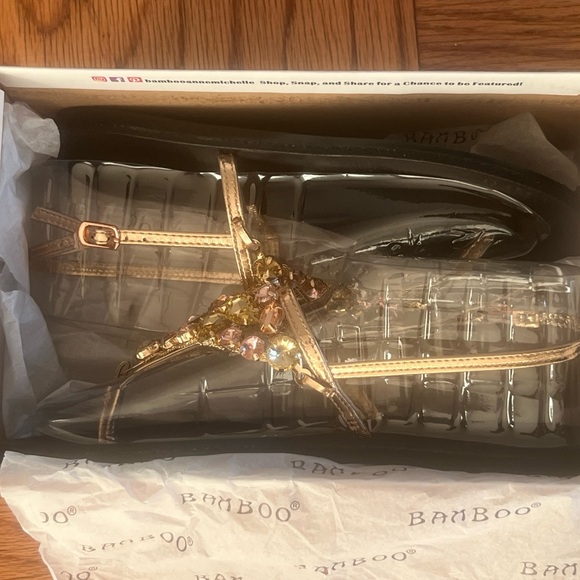 🔥🔥Brand New Rhinestone T-Strap Slide Sandals Slingback Open Toe Sandals 🔥🔥 - Picture 2 of 7